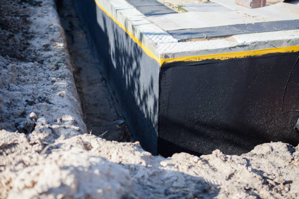 Residential Interior Drainage System installation at a Akron, IN home by SJ Waterproofing Pros